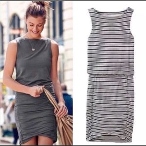 Athleta Tulip Striped dress Sz small